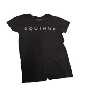 Equinox Womens Logo Short Sleeve Crewneck Tee Shirt Sz S